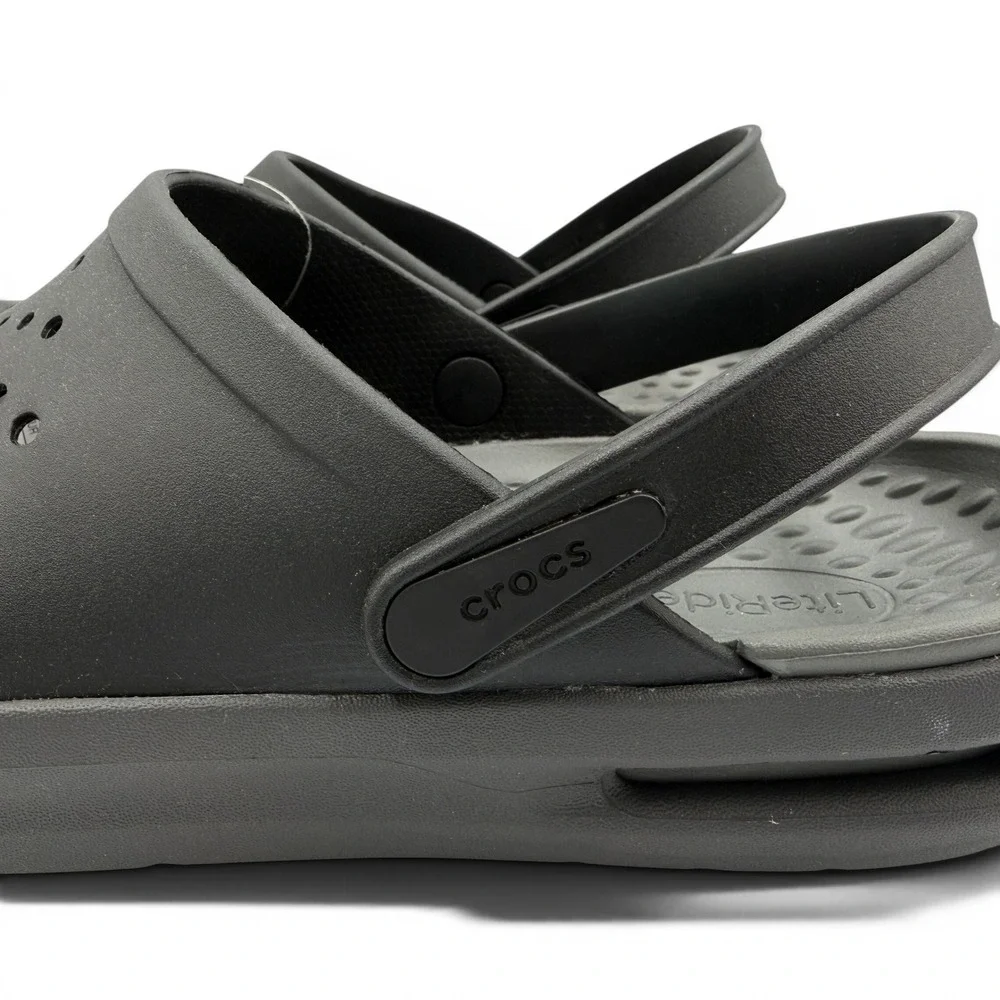 Crocs Inmotion Clog Men 13 Black LiteRide Comfort Sandal 209964-001 **NEW**